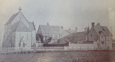 Exterior of old Mission House, in use from 1868 to 1874 (Windsor Archives)